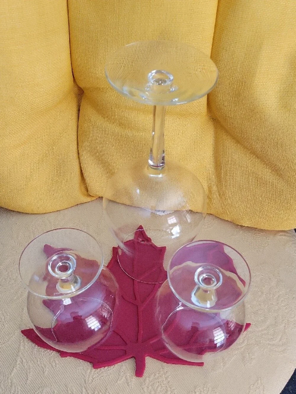 Clear Glass Wine and Brandy Glasses - Set of 3